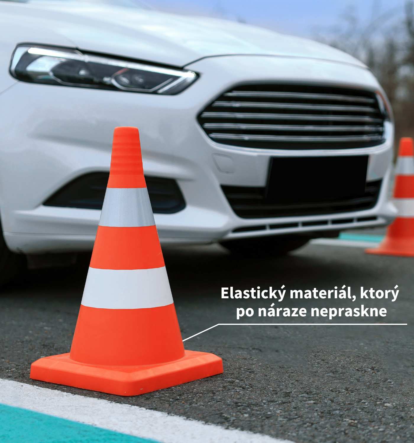 Elastický dopravný kužeľ